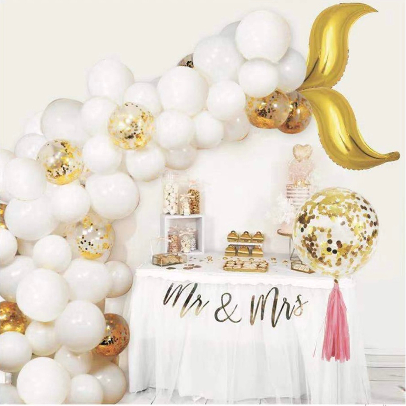 Small-scale wholesale of cross-border balloon chain sets, irregular latex balloon combination sets, birthday, wedding room and party decorations Application Scenario