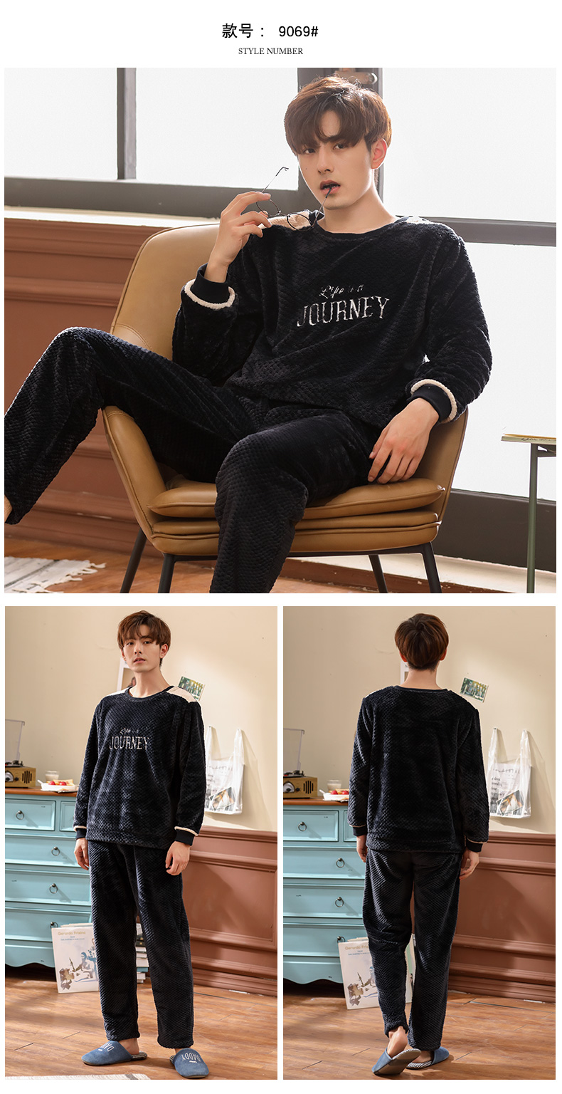 Nightgown Women's Winter extra thick and long flannel nightgown Coral velvet men's nightgown Autumn winter nightgown Couple bathrobe
