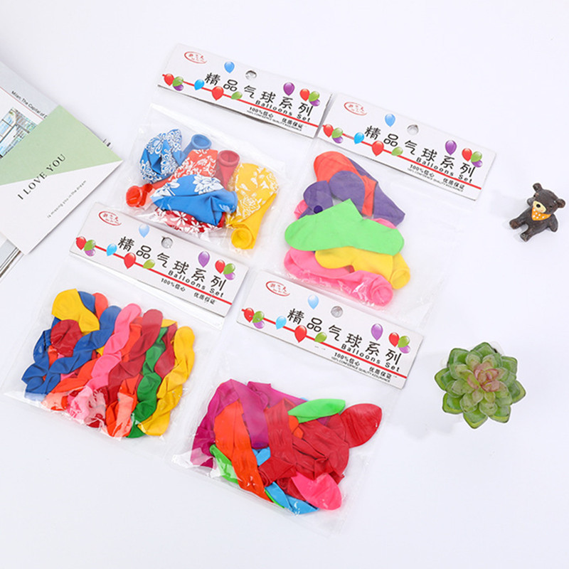 厂家直供印花气球大气球彩色气球带绳气球造型气球地摊货源