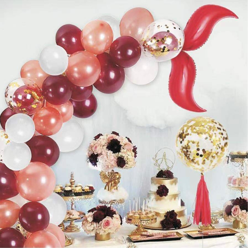 Small-scale wholesale of cross-border balloon chain sets, irregular latex balloon combination sets, birthday, wedding room and party decorations Specification image