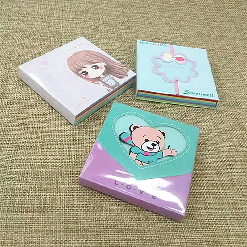 韩国文具批发 HL-98彩色折纸千纸鹤纸100张75*75MM