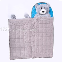 定制新款跨境儿童睡袋北极熊卡通儿童保暖立体睡袋加厚防踢被厂家