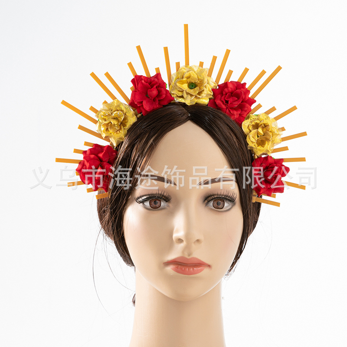 Cross-border European and American fashion forest-themed small flower crown headbands, headbands, dance party headwear, bride headwear wholesale Application Scenario