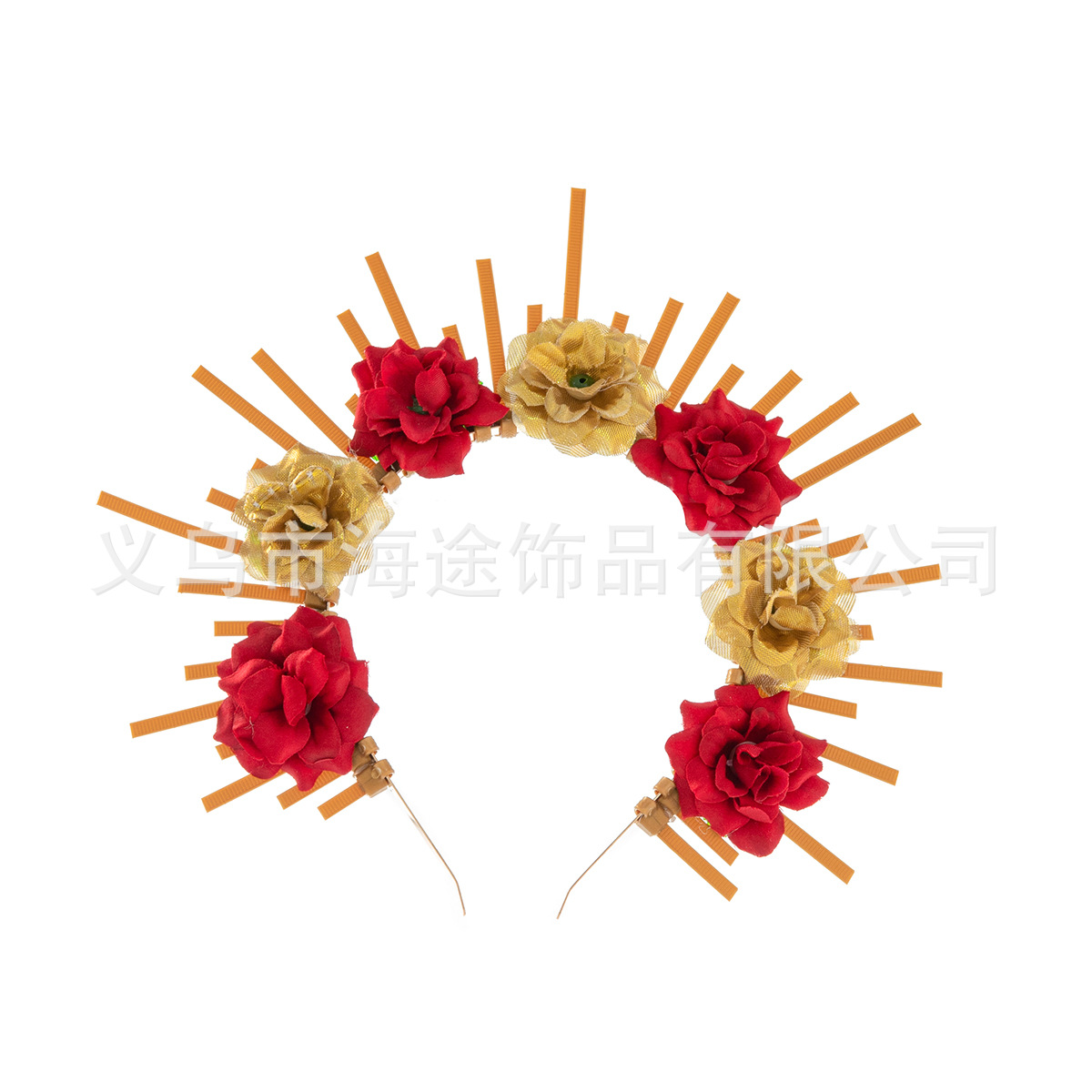 Cross-border European and American fashion forest-themed small flower crown headbands, headbands, dance party headwear, bride headwear wholesale Item Picture
