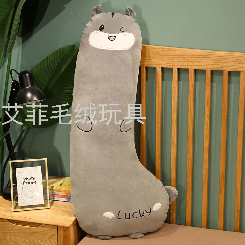 Nuevo tipo de almohada de dinosaurio tira larga almohada de unicornio dormir con el animal boneco almohada de respaldo juguete de peluche Specification image