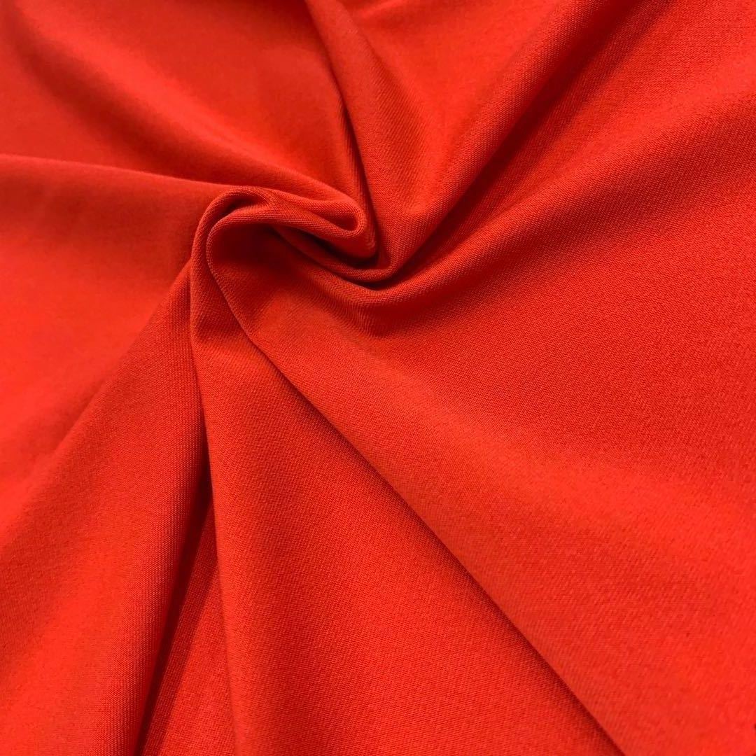 In stock: 140-180G polyester ammonia four-sided sweat-elastic fabric for yoga and dance clothing, T-shirt, vest and halter top fabric details Picture