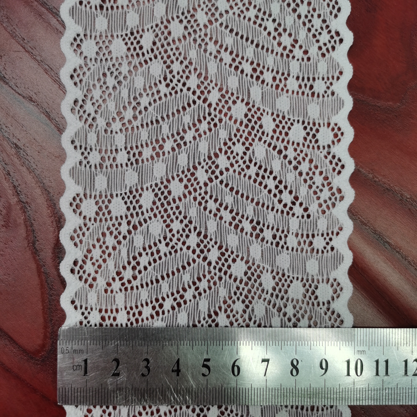 Lace stretch lace neckline cuff garment ingredient