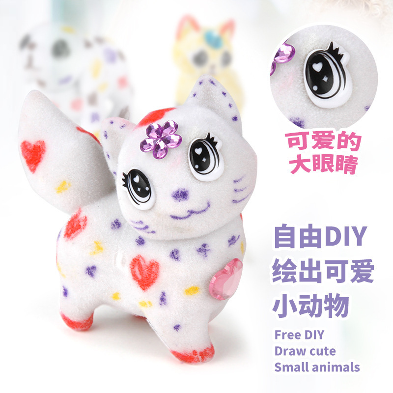Crayolar Scribbl doodle pet washable brush painting Animal educational toy Children's drawing doll Item Picture