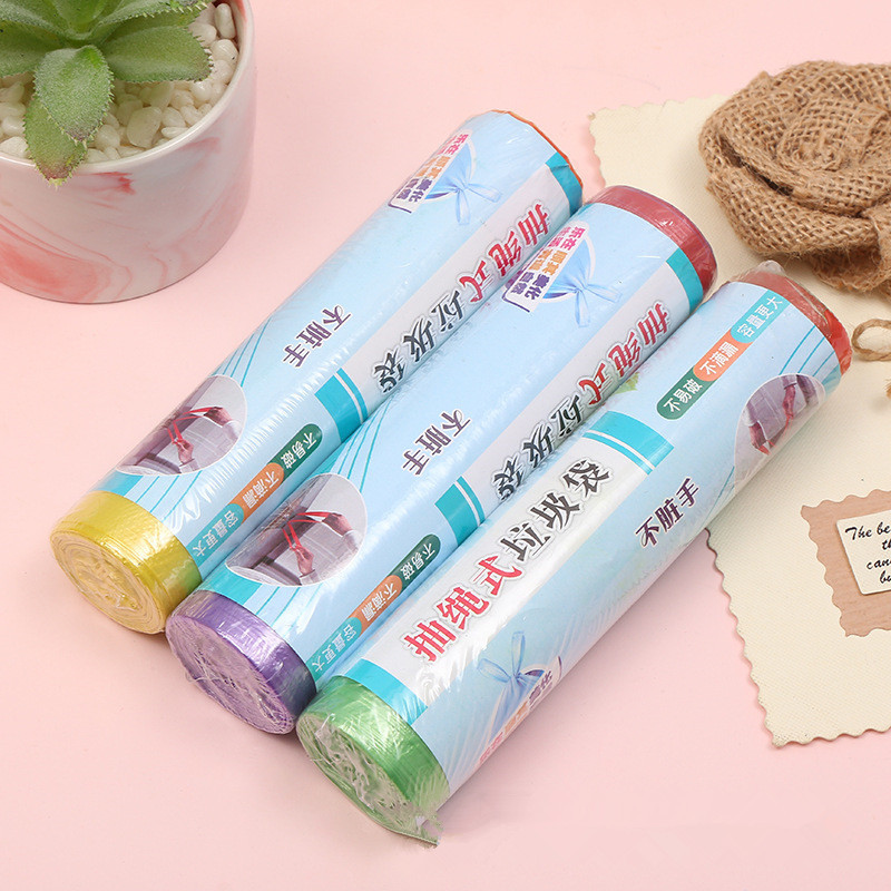 Factory direct sales of 50-type drawstring garbage bags, hand-held garbage bags, 46*60CM, vest style wholesale two-yuan store