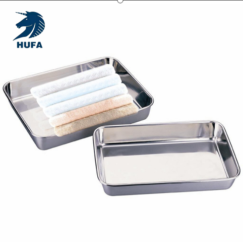 Factory direct sales of stainless steel towel trays, non-magnetic multi-purpose rectangular trays, trays, square trays, steaming trays, hotels