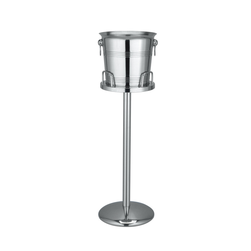 Ice bucket, ktv ice bucket stand, American-style ice granule bucket, stainless steel KTV, Western restaurant, European-style beer bucket, stable wine bucket Application Scenario