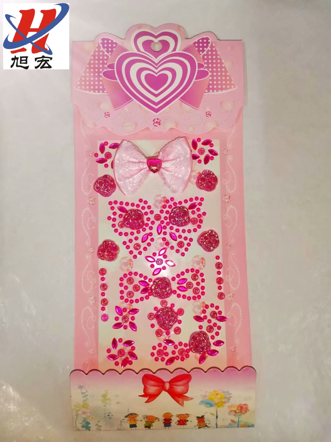 Factory direct sales of acrylic diamond stickers, heart-shaped diamond stickers, acrylic diamond stickers, car stickers, face stickers, discounted goods Application Scenario