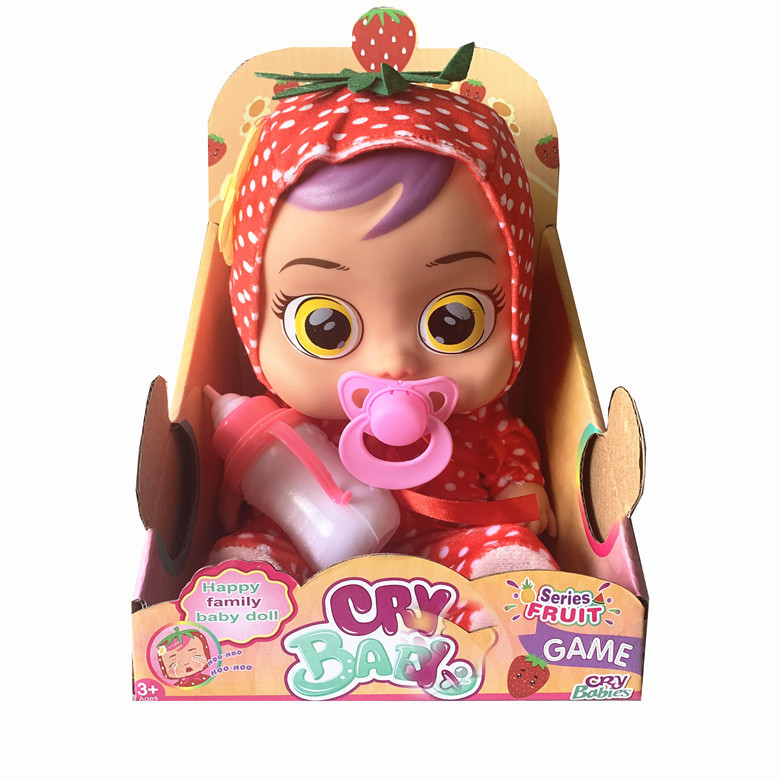 Cross-border crybb Tearful Crying Doll 14-inch vinyl 3D simulation baby Amazon children's toy Item Picture
