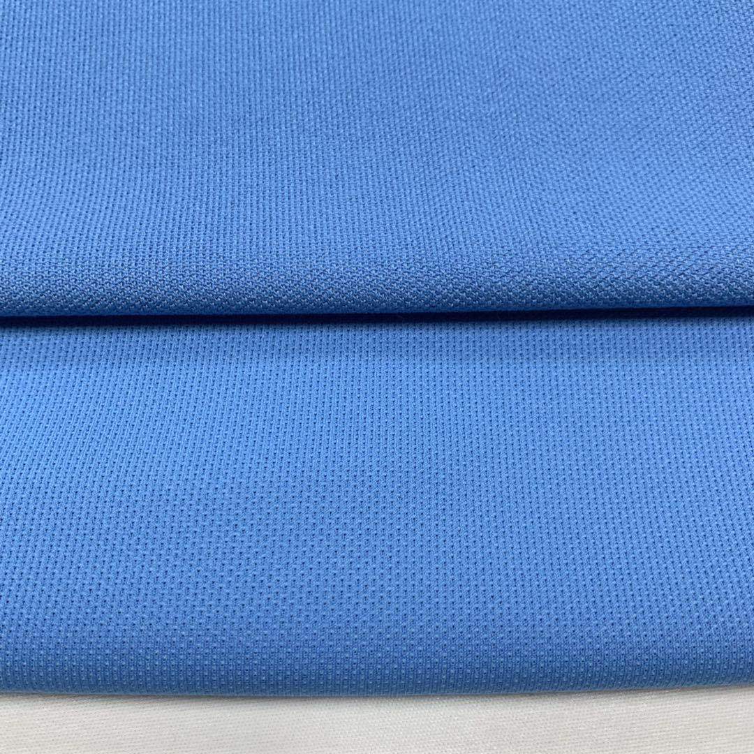 The manufacturer supplies T/R spandex ground mesh fabric polyester-viscose PK ground mesh fabric POLO shirt fabric Item Picture