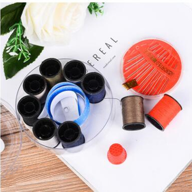 The manufacturer supplies 9-piece round sewing boxes and 12-piece sewing box sets for wholesale at a two-yuan store Specification image