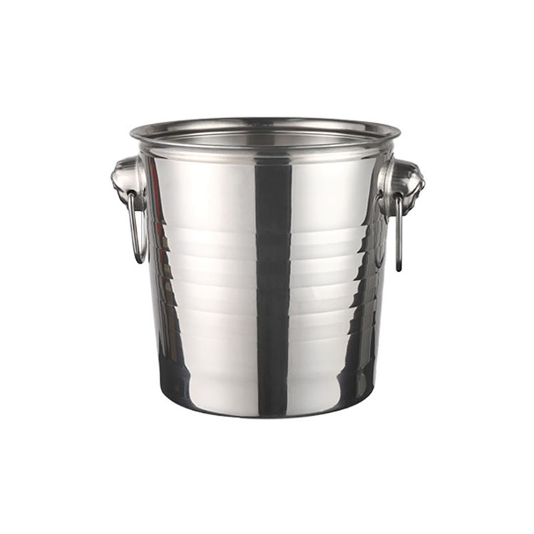 Thickened stainless steel tiger head ice bucket, beer ice bucket, champagne bucket, European-style KTV and bar ice bucket, commercial milk tea shop Item Picture
