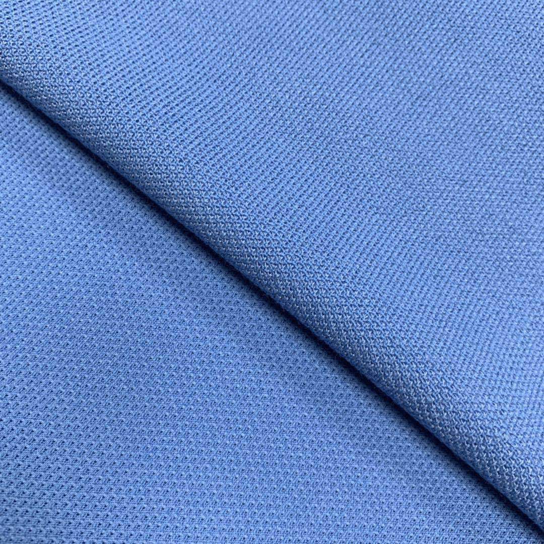 The manufacturer supplies T/R spandex ground mesh fabric polyester-viscose PK ground mesh fabric POLO shirt fabric Application Scenario