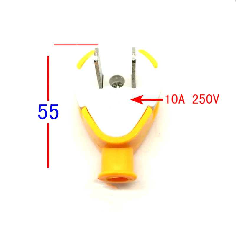 250V10A high-power explosion-proof plug with two flat pins and two large plugs details Picture