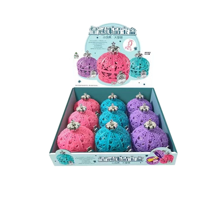 Cross-border Surprise Doll Disassembly Fun, Girl Crown Treasure Box, Accessory Treasure box, Little Princess Dress-up House toys Item Picture