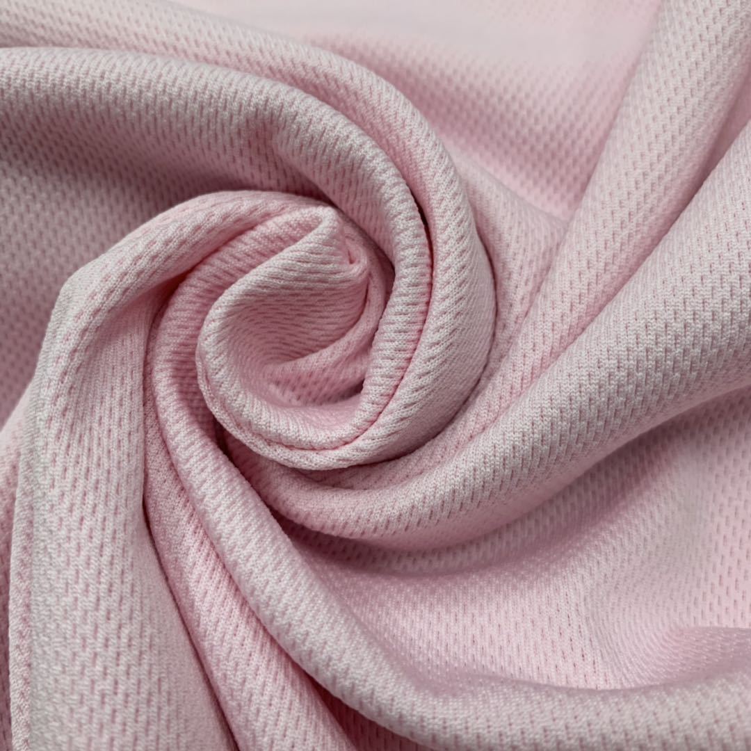 The manufacturer supplies 220G polyester spandex honeycomb fabric/bird's eye fabric