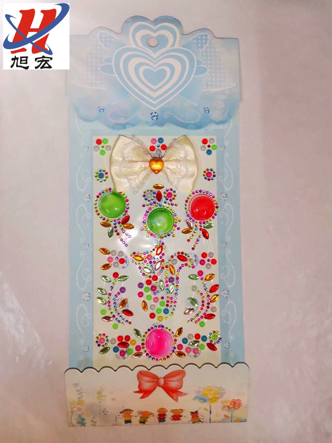 Factory direct sales of acrylic diamond stickers, heart-shaped diamond stickers, acrylic diamond stickers, car stickers, face stickers, discounted goods full figure