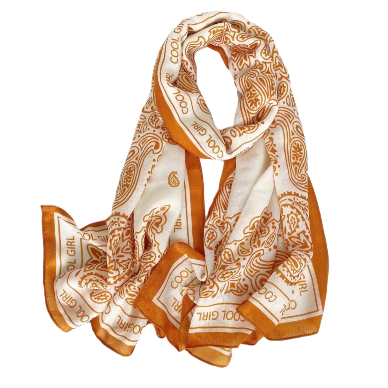 The new cotton and linen scarf with fashionable cashew flower print is a bestseller in live streaming for spring, autumn and winter warmth Application Scenario
