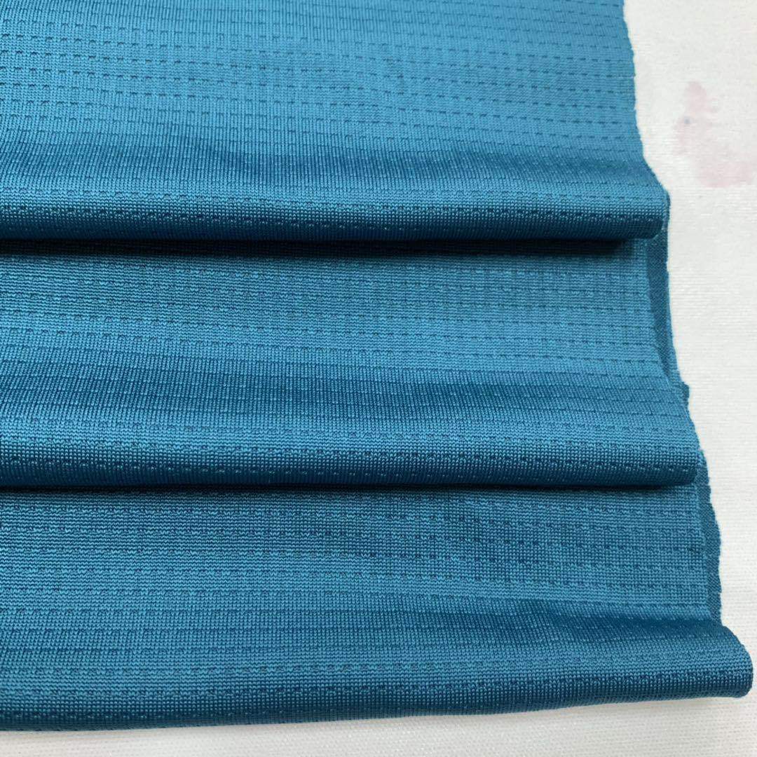 The manufacturer supplies knitted jacquard elastic bead weft woven polyester spandex mesh fabric Specification image