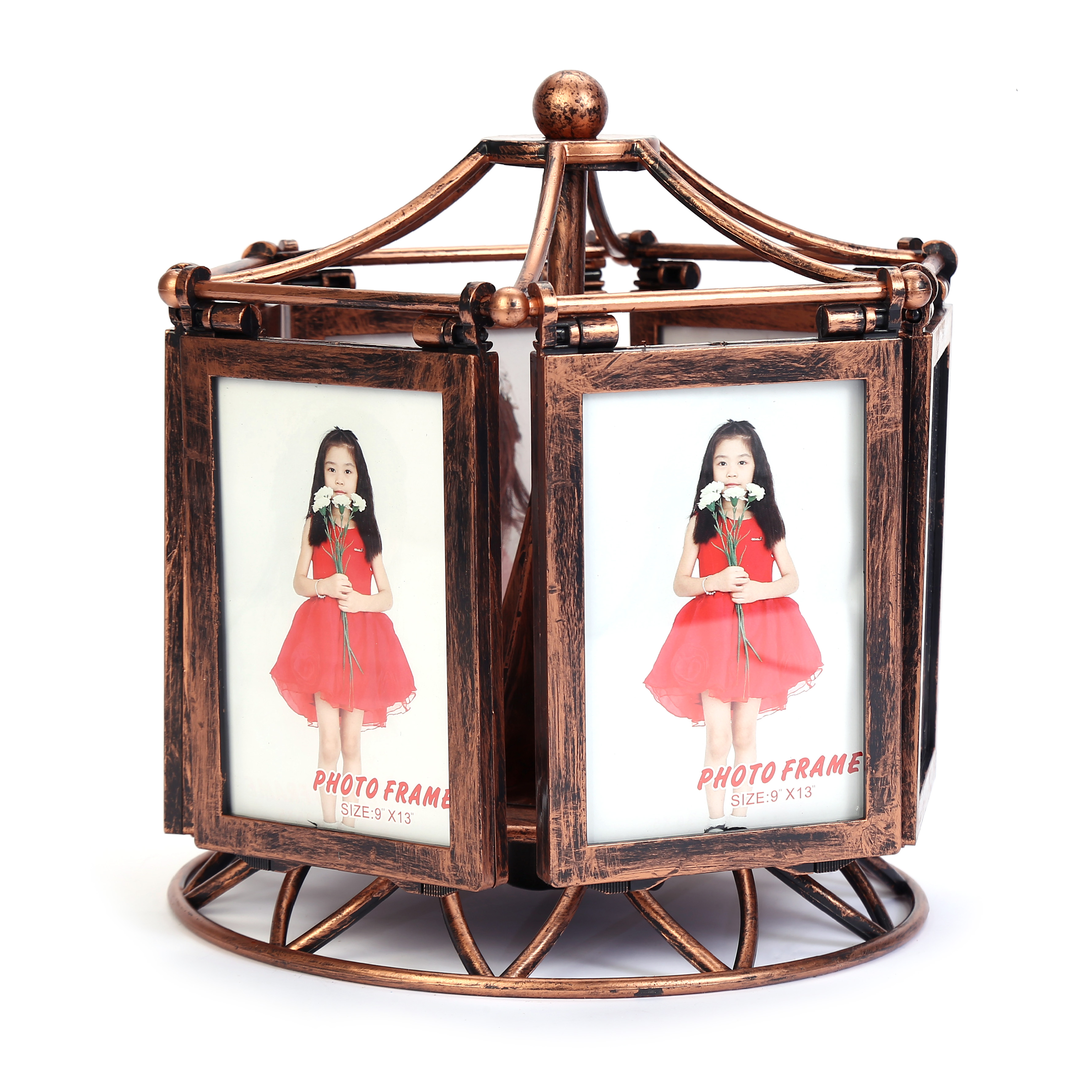 Creative gifts: music box, carousel, music, windmill, photo frame, 5-inch photo, Ferris wheel set, children's photo frame