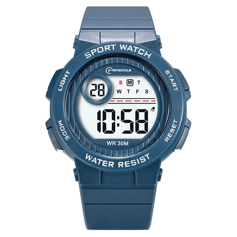 New electronic watch for boys, students, teenagers, multi-functional sports trend, waterproof and shockproof electronic watch for primary and secondary school students Item Picture