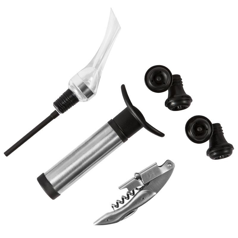 Red wine vacuum stopper, wine preservation stopper, wine ware, red wine quick decanter, gift set, bottle opener, decanter set, bar, KTV, couple's date, PATY decanter, quick magic decanter Application Scenario