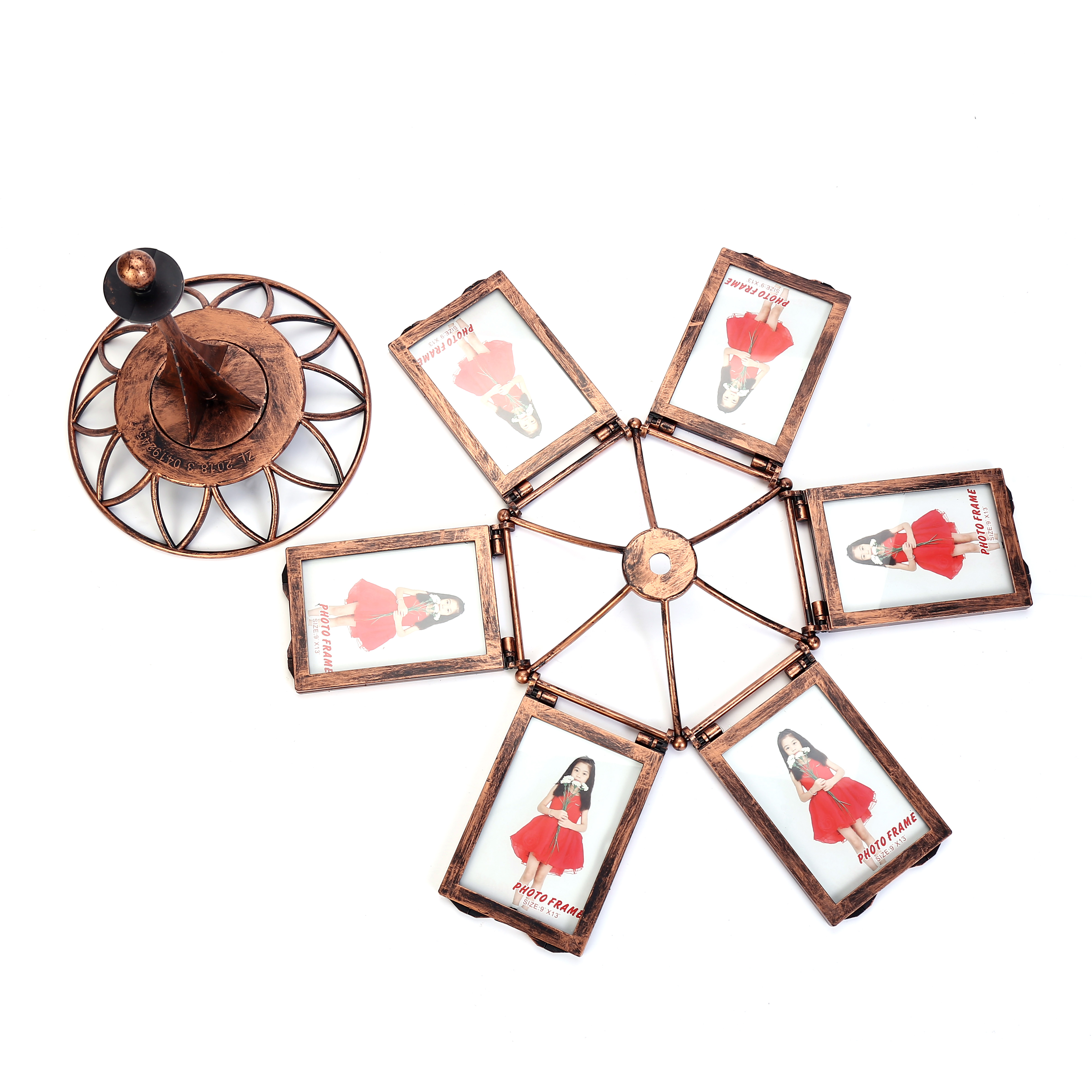 Creative gifts: music box, carousel, music, windmill, photo frame, 5-inch photo, Ferris wheel set, children's photo frame Item Picture