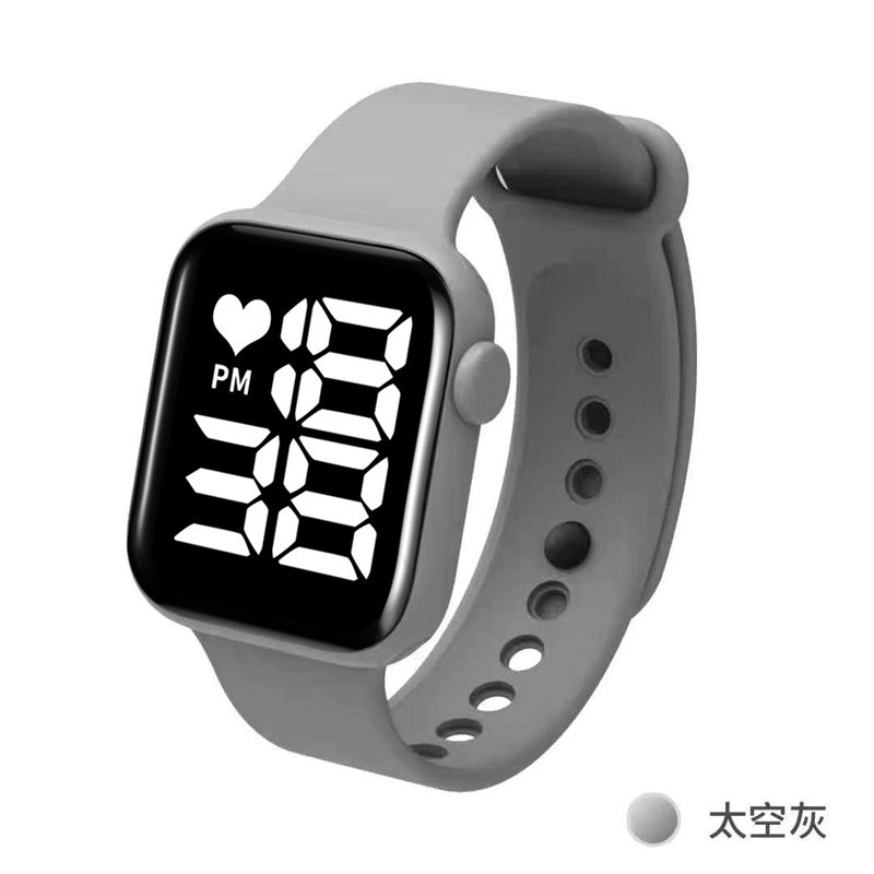 2021 nuevo cuadrado LED reloj electrónico para hombres y mujeres estudiantes al aire libre deportes a prueba de agua apple estilo led reloj electrónico details Picture