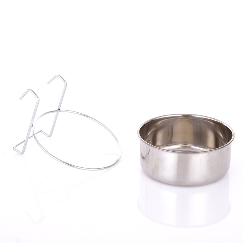 Stainless steel pet food utensils, pet supplies, household pet bowls, dog bowls, cat bowls, round water basins, and food troughs are specially designed details Picture