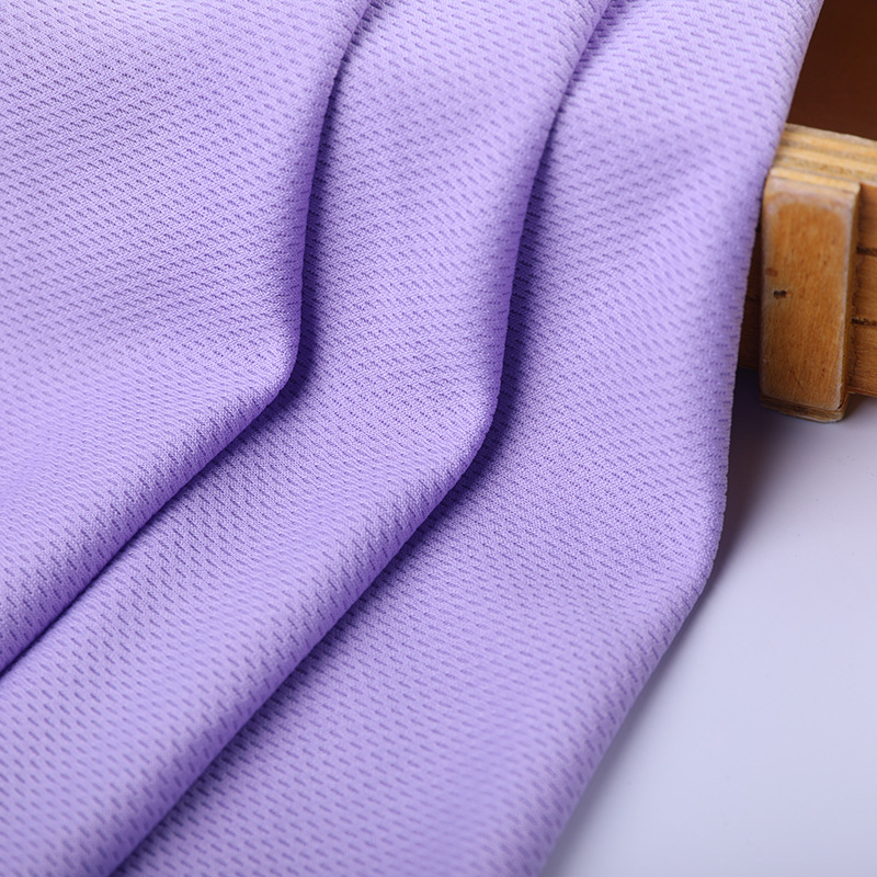 75D/36F all-polyester three-grade bird's eye mesh fabric moisture-wicking and sweat-absorbing T-shirt, sportswear and bag fabric manufacturer in stock details Picture