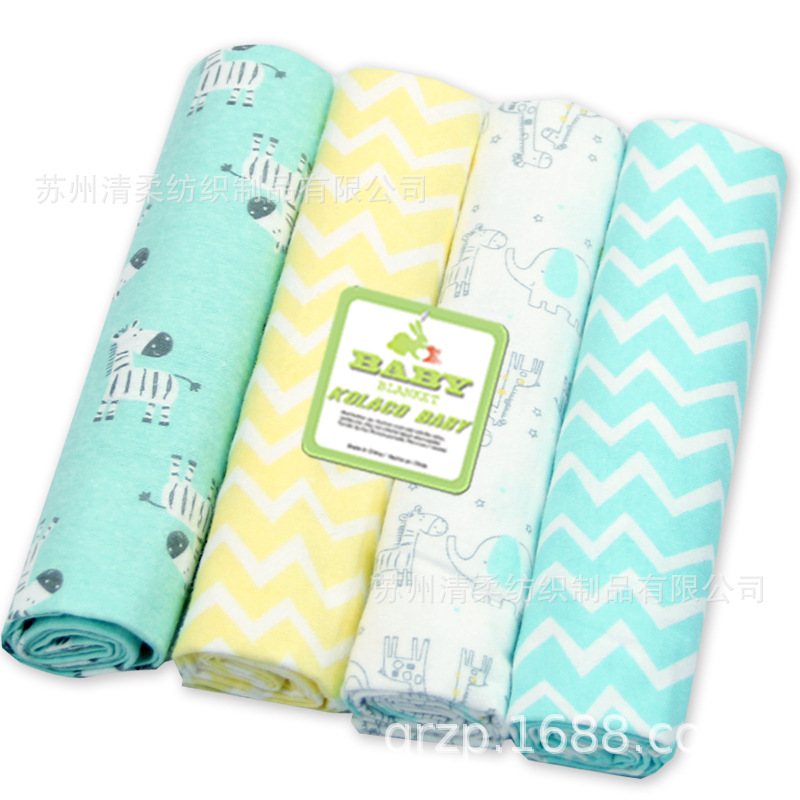 Foreign Trade Cotton Blanket 74*74Cm Baby Blanket Cotton Fleece Blanket Baby Sheet Baby Wrap Blanket Item Picture
