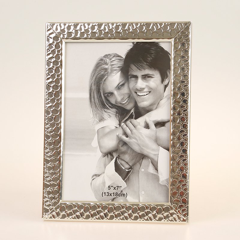 铁电镀金银锤点创意摆件家居装饰礼物照片工艺品金属相框