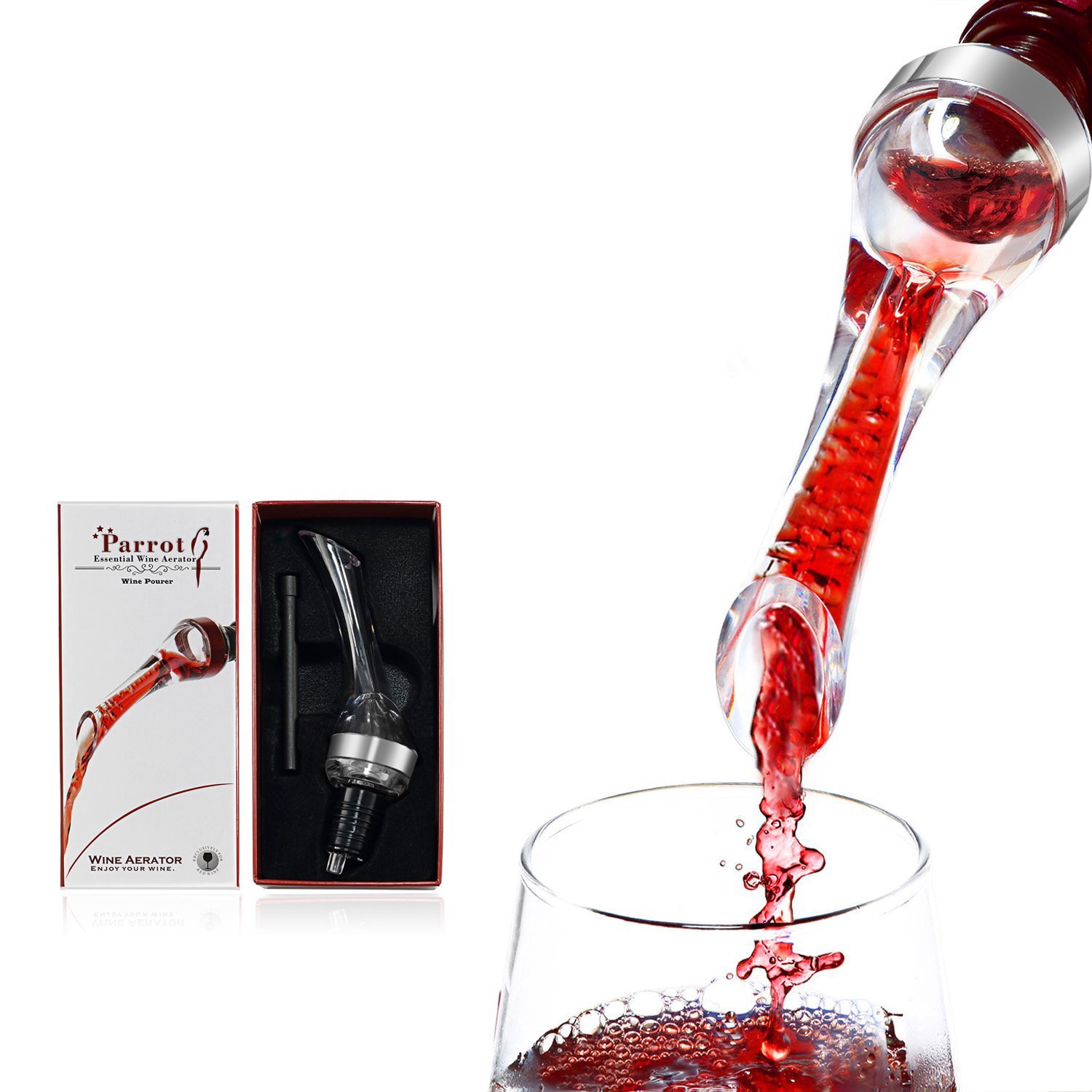 Red wine quick decanter, cockatoo, woodpecker decanter, quick decanter, wine pouring device, red wine decanter Application Scenario