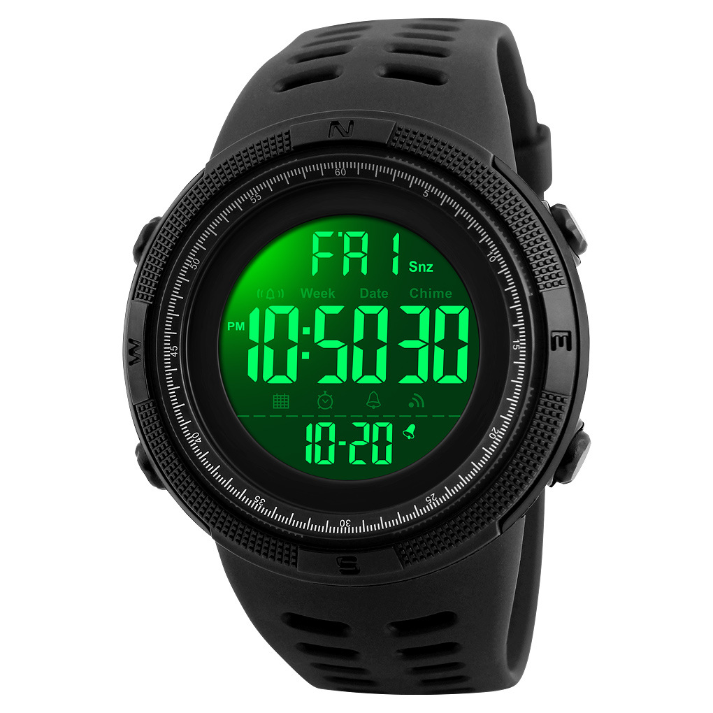 Shike Mei men's chronograph electronic watch skmei Outdoor Sports student Hot sale waterproof luminous sports watch wholesale Item Picture