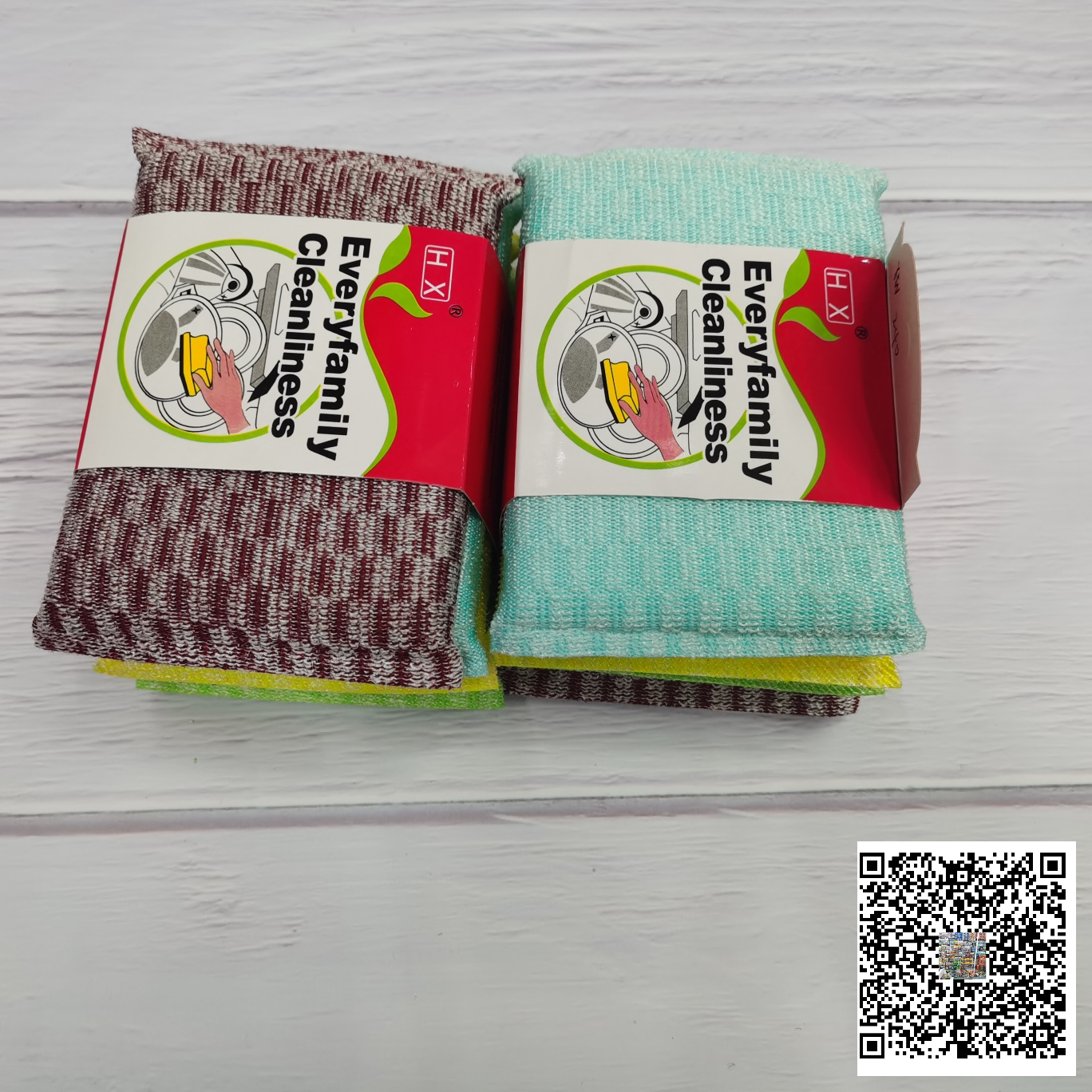 抹布、百洁布、洗碗巾实物图