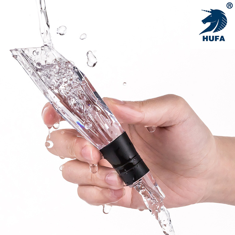 Food-grade silicone, food-grade acrylic quick decanter, 2-in-1 decanter for pouring wine