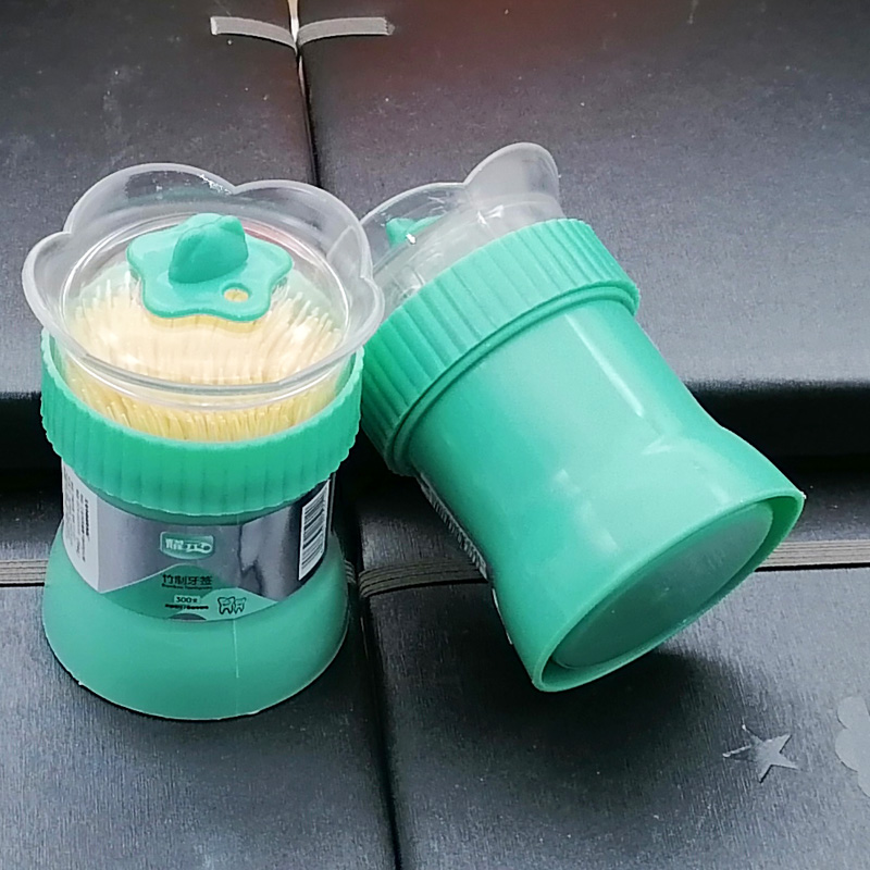 D1411 053# Transparent cap Premium Toothpick, Toothpick box, Toothpick can, Toothpick bottle, Toothpick cylinder, Yiwu 2 yuan Specification image