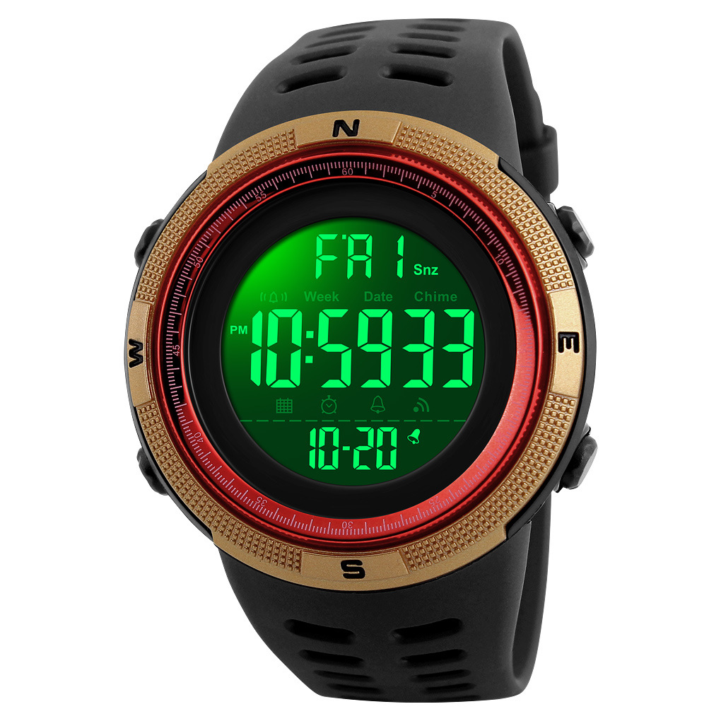Shike Mei men's chronograph electronic watch skmei Outdoor Sports student Hot sale waterproof luminous sports watch wholesale details Picture