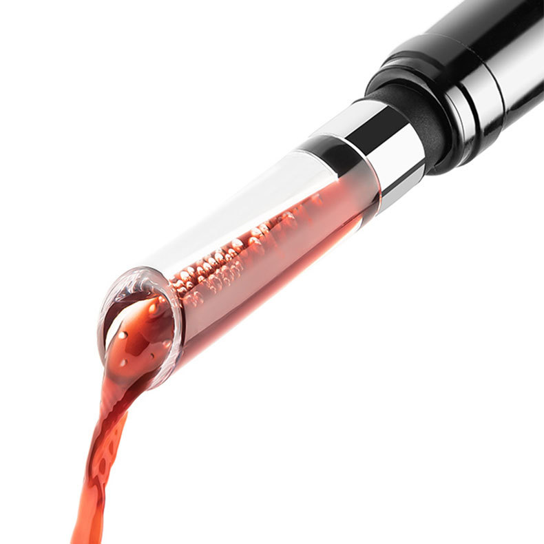 Food-grade silicone, food-grade acrylic quick decanter, 2-in-1 decanter for pouring wine