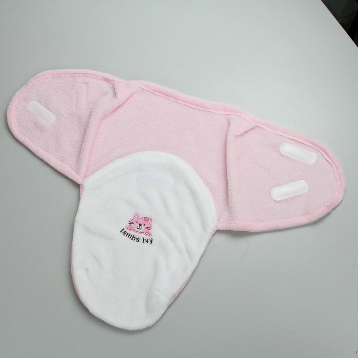 Soft Fei Farai Velvet Cartoon Animal Single-Layer Spring And Autumn Baby Embroidery Swaddling Baby Home Amazon Application Scenario