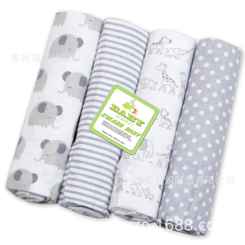 Foreign Trade Cotton Blanket 74*74Cm Baby Blanket Cotton Fleece Blanket Baby Sheet Baby Wrap Blanket Specification drawing