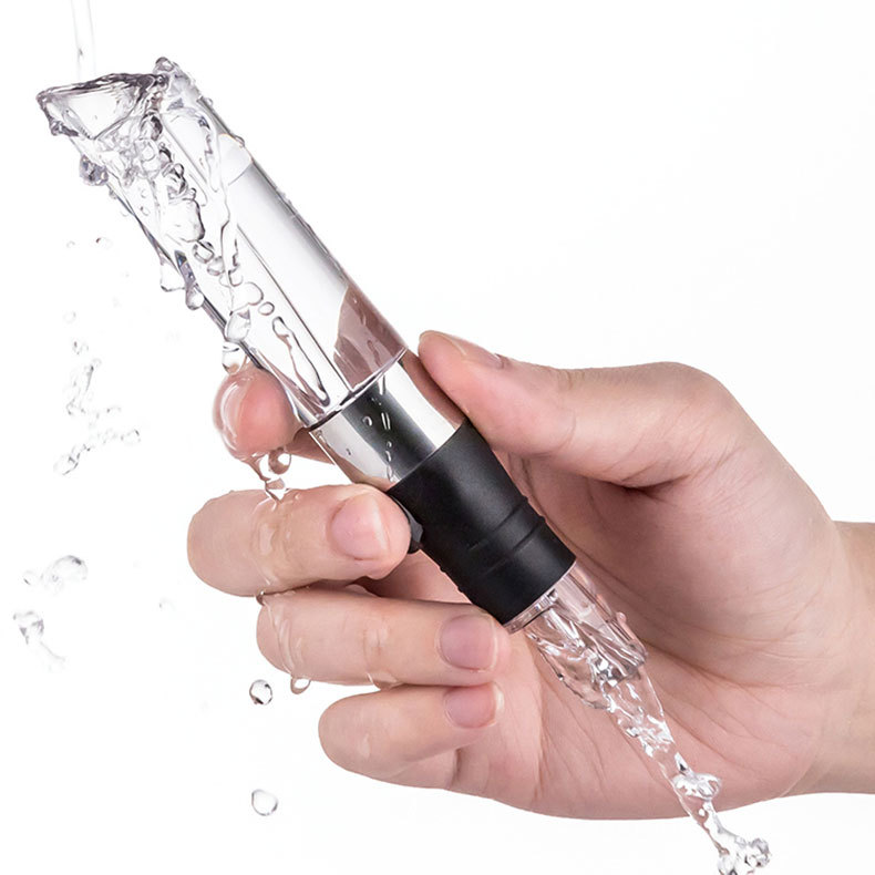 Food-grade silicone, food-grade acrylic quick decanter, 2-in-1 decanter for pouring wine details Picture