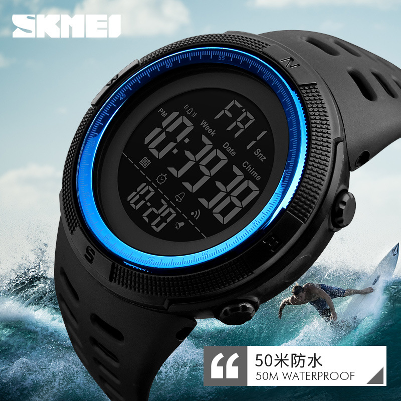 Shike Mei men's chronograph electronic watch skmei Outdoor Sports student Hot sale waterproof luminous sports watch wholesale Application Scenario