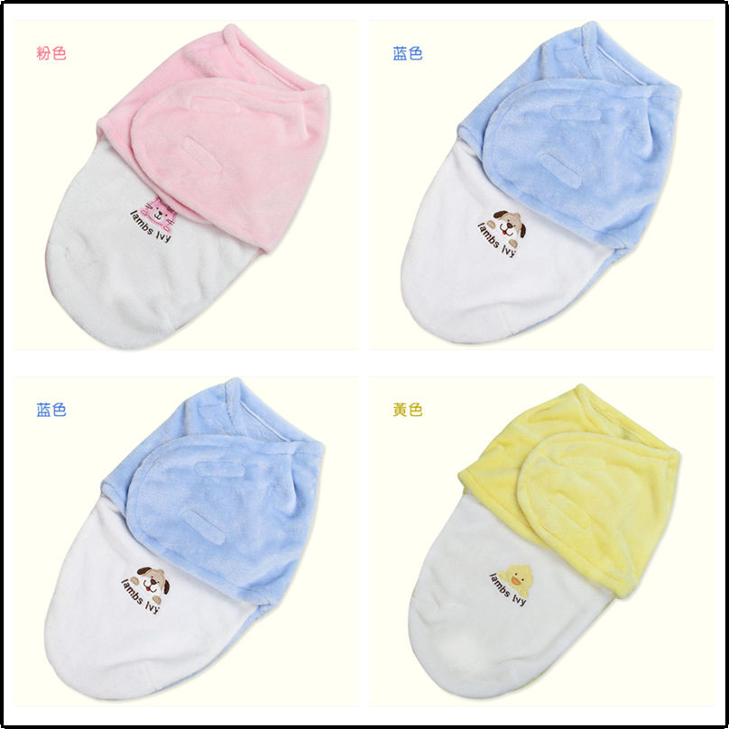 SwaddleMe infant sleeping bag Flannel embroidered packaged newborn infant wrap the startle thumbnail