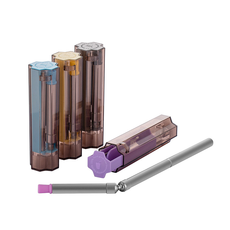 SWENO Cross-border stainless steel folding Straw Portable eco-friendly mechanical straw Silicone telescopic Straw Detachable stainless Steel foldable Straw 360-degree Rotatable straw Portable detachable straw Specification image