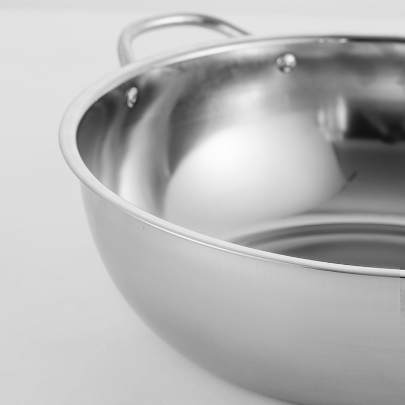 Non-magnetic stainless steel hot pot, European-style clear soup pot, household multi-functional cooking pot, commercial induction cooker soup pot wholesale Specification image